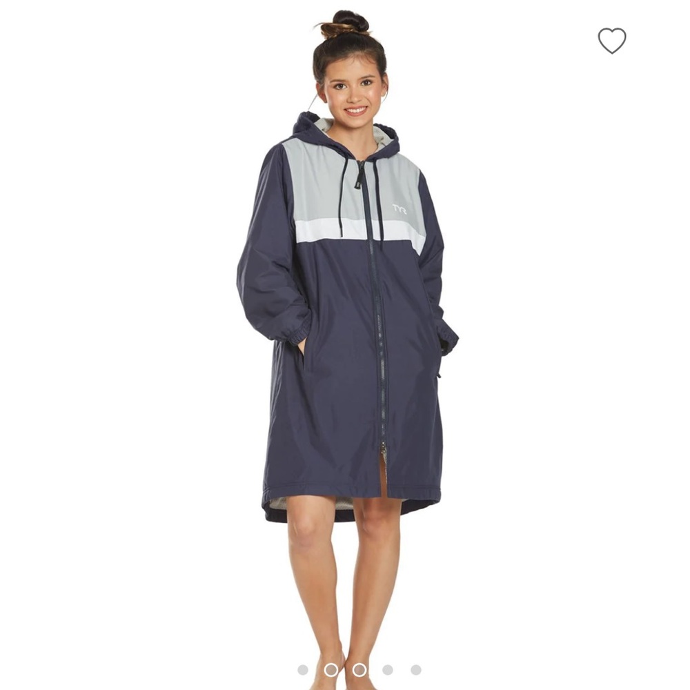 COPY - TYR Swim Jacket Navy YM